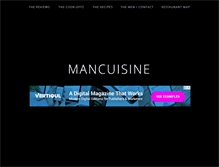 Tablet Screenshot of mancuisine.com